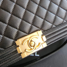 Load image into Gallery viewer, Chanel New Medium Boy Caviar GHW Noir
